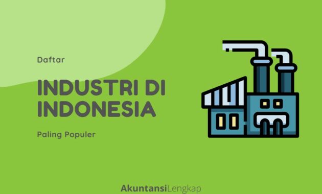 industri di indonesia yang populer